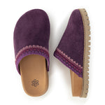 The Sak Bolinas Lug Sole Clog - Leather - Aubergine Seminyak