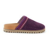 The Sak Bolinas Lug Sole Clog - Leather - Aubergine Seminyak