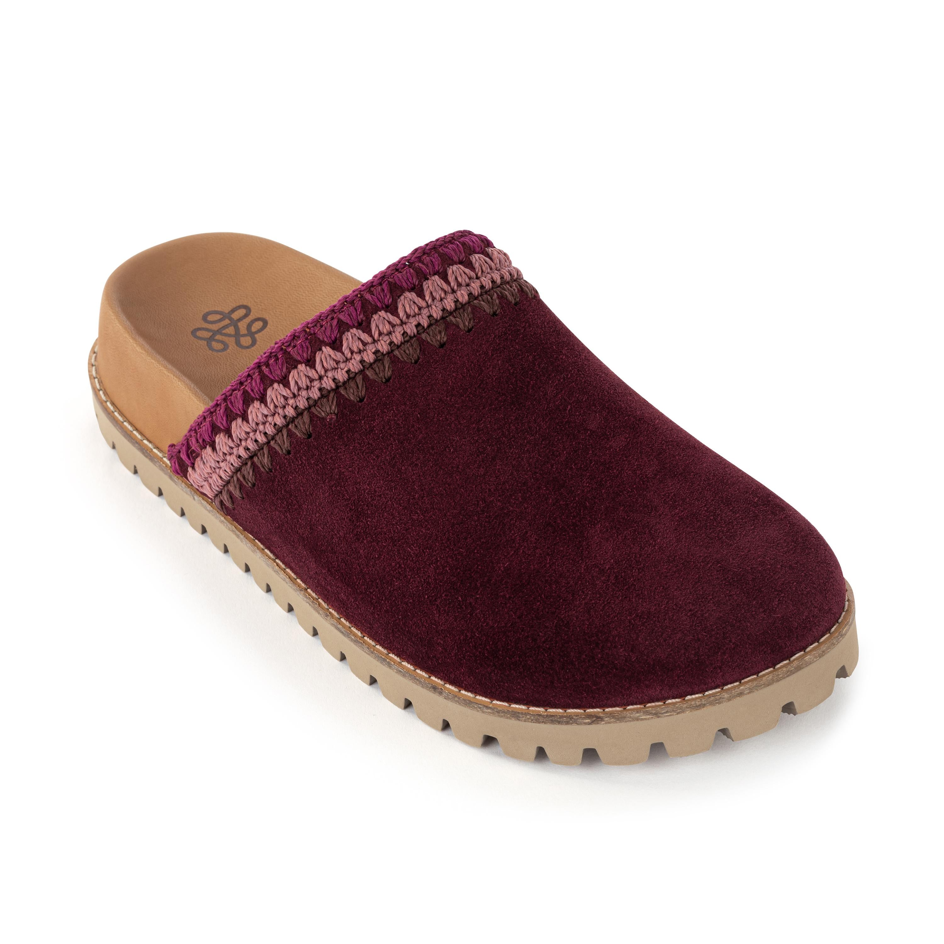 The Sak Bolinas Lug Sole Clog - Leather - Black Cherry Seminyak