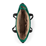 Sakroots Willow Shoulder Tote - EcoTwill - Black Woven Quilted