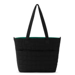 Sakroots Willow Shoulder Tote - EcoTwill - Black Woven Quilted