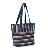 Sakroots Willow Shoulder Tote - EcoTwill - Vibrant Multi Diamond Quilted