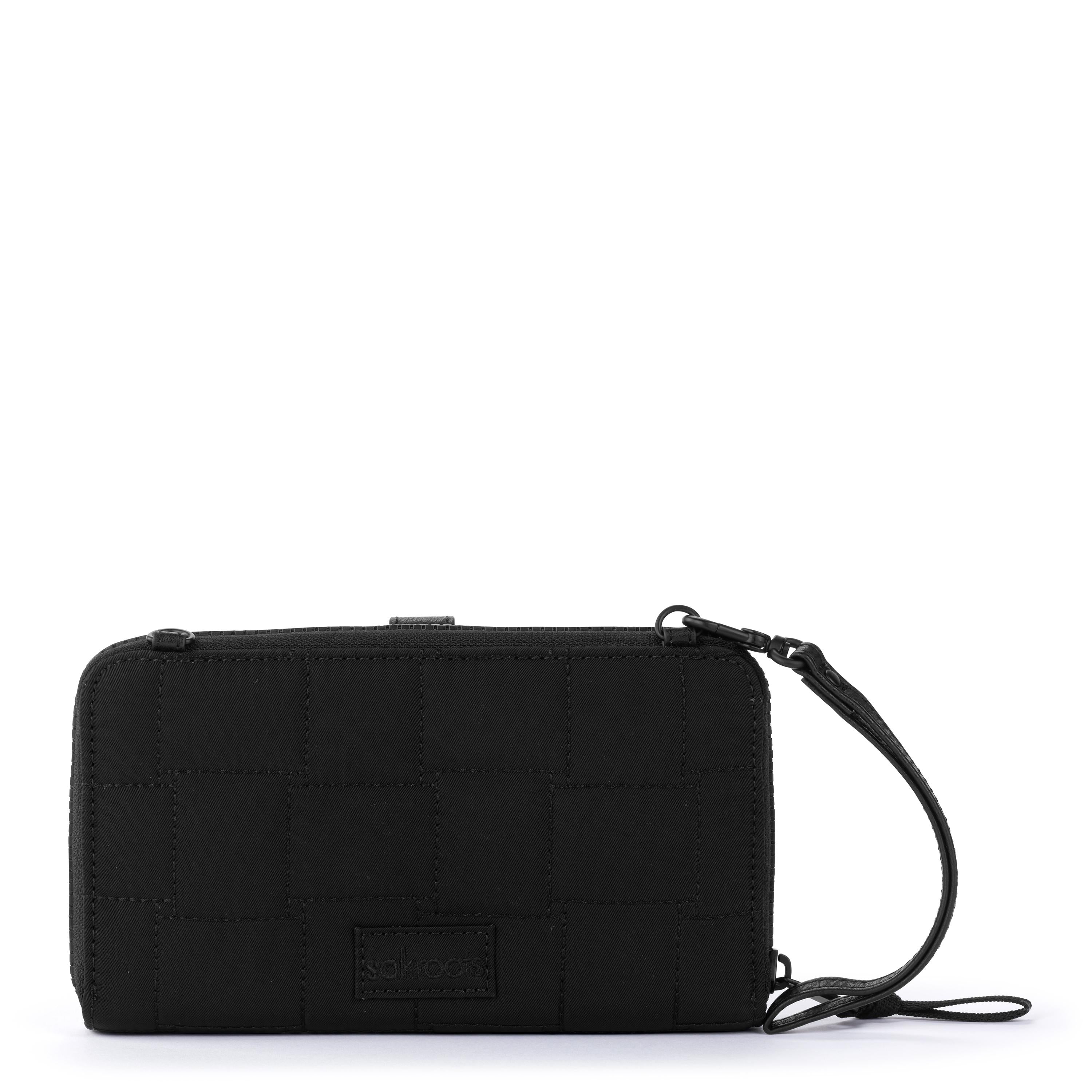 Sakroots Smartphone Wallet - EcoTwill - Black Woven Quilted