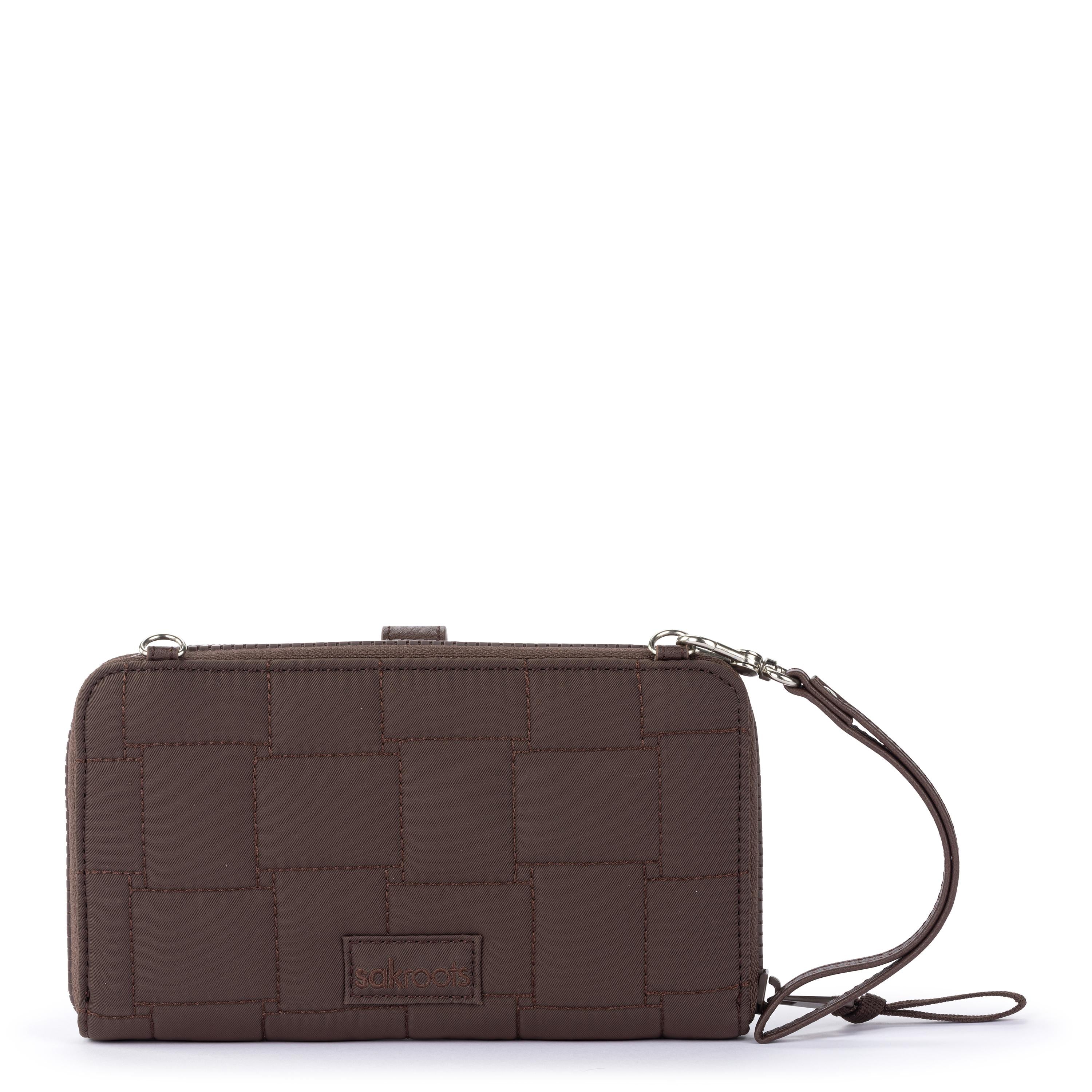 Sakroots Smartphone Wallet - EcoTwill - Mahogany Woven Quilted