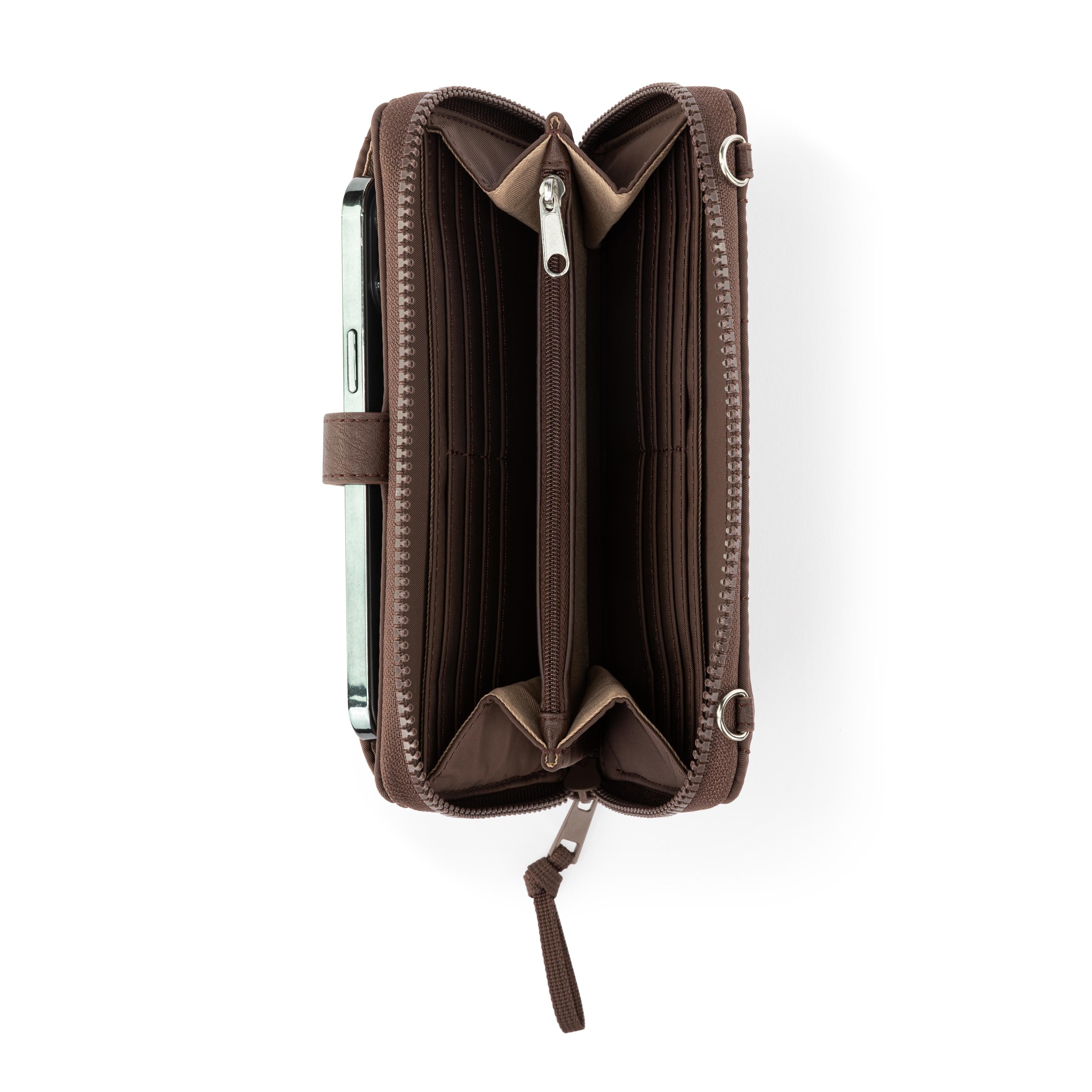 Sakroots Smartphone Wallet - EcoTwill - Mahogany Woven Quilted