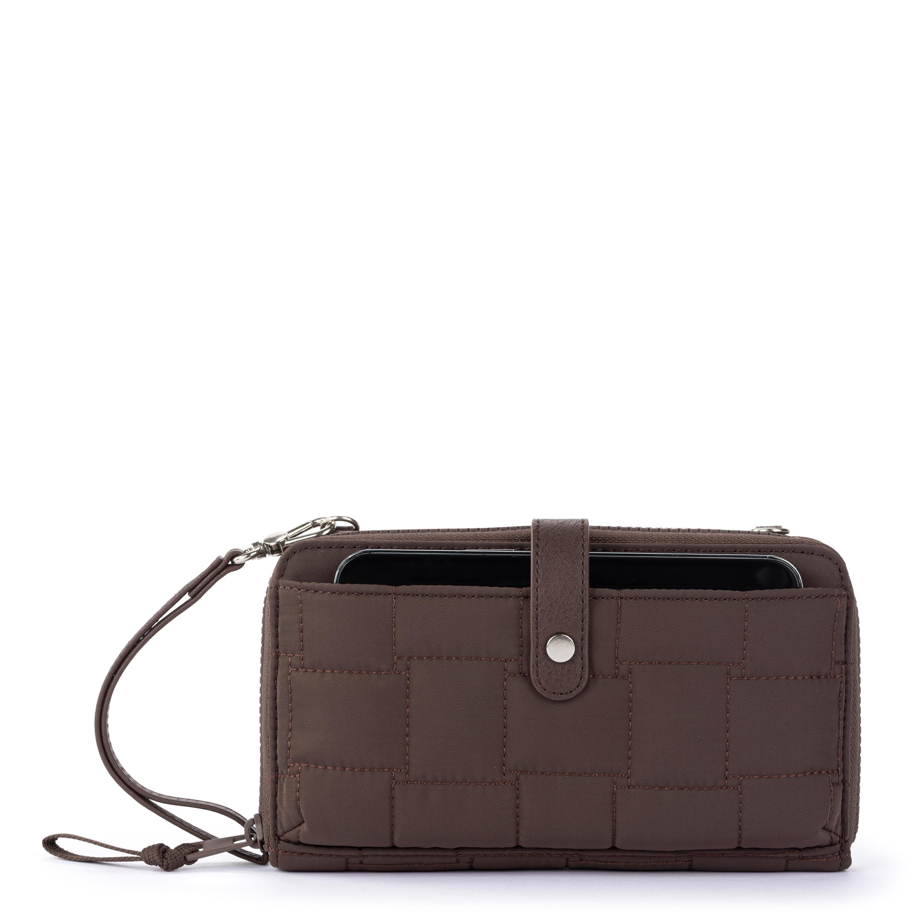 Sakroots Smartphone Wallet - EcoTwill - Mahogany Woven Quilted