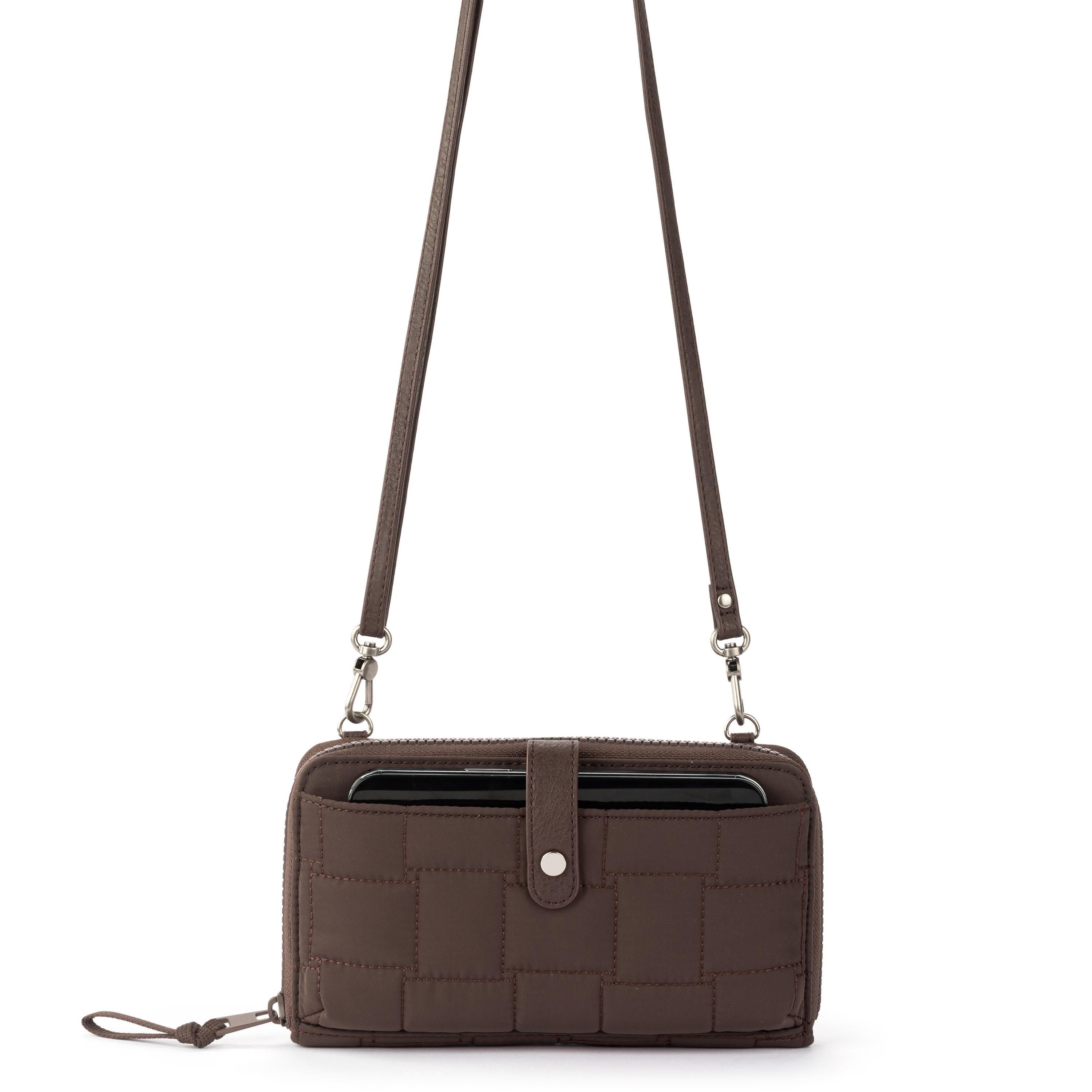 Sakroots Smartphone Wallet - EcoTwill - Mahogany Woven Quilted