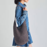 The Sak 120 Hobo - Hand Crochet - Mushroom Cozy Weave