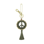 The Sak Yarnicharmz Dangle - Hand Crochet - Moss Tonal Peace