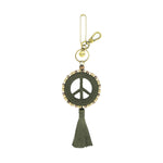 The Sak Yarnicharmz Dangle - Hand Crochet - Moss Tonal Peace