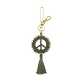 The Sak Yarnicharmz Dangle - Hand Crochet - Moss Tonal Peace