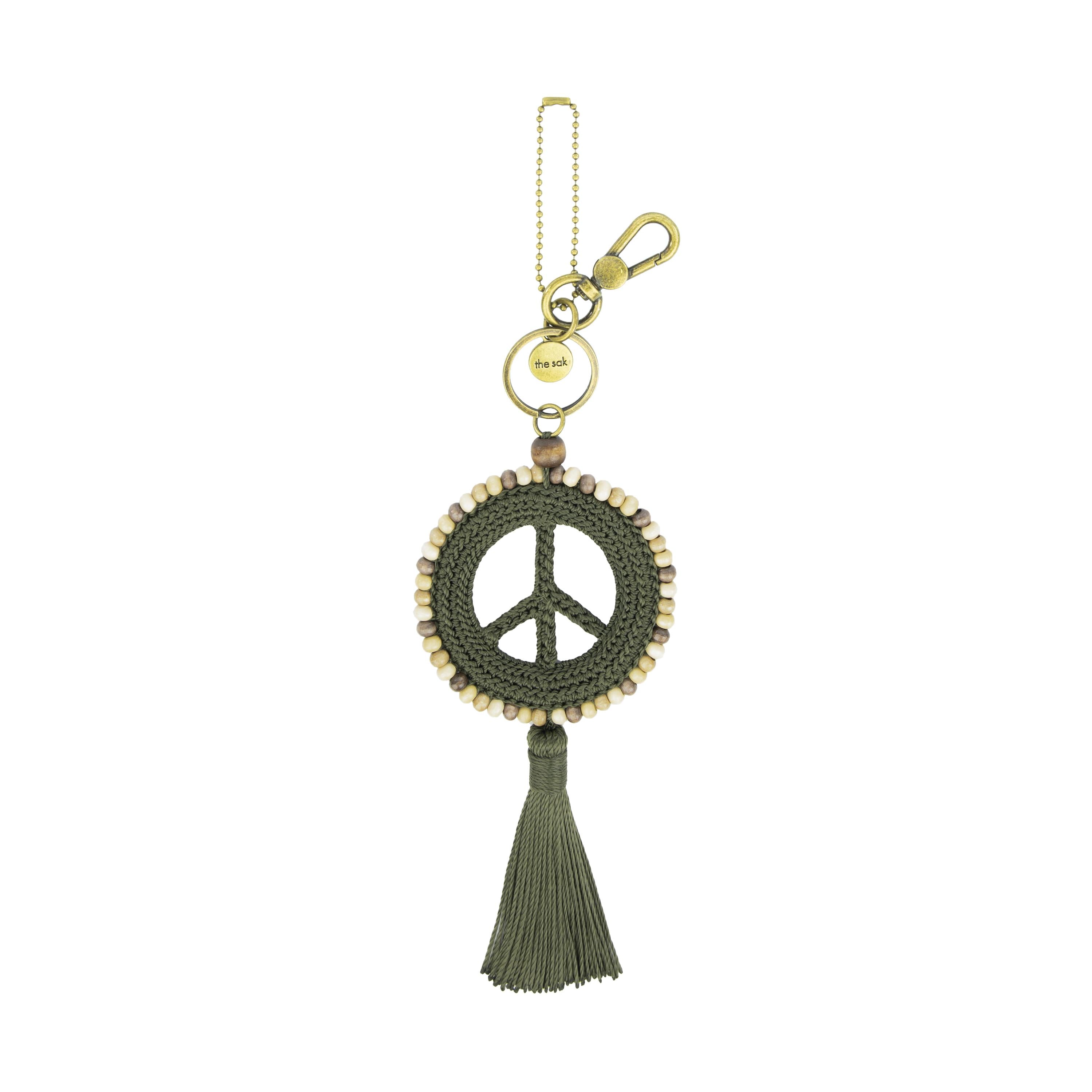 The Sak Yarnicharmz Dangle - Hand Crochet - Moss Tonal Peace