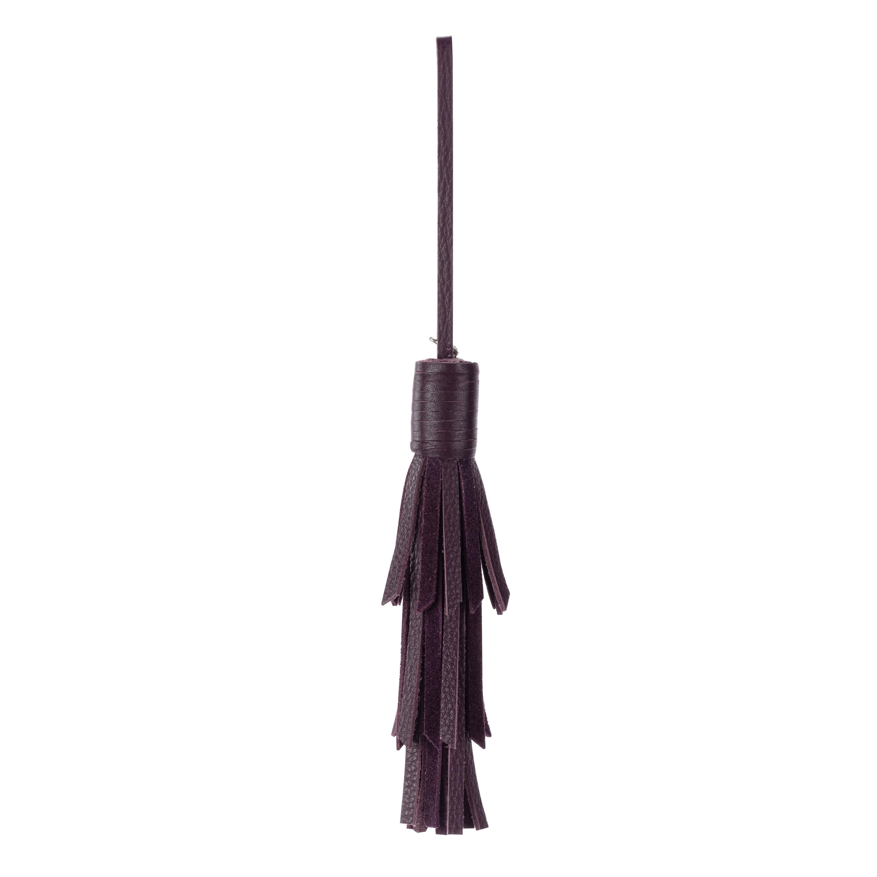 The Sak Cypress Tassel Dangle - Leather - Aubergine