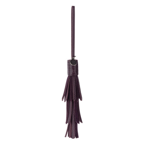 The Sak Cypress Tassel Dangle - Leather - Aubergine