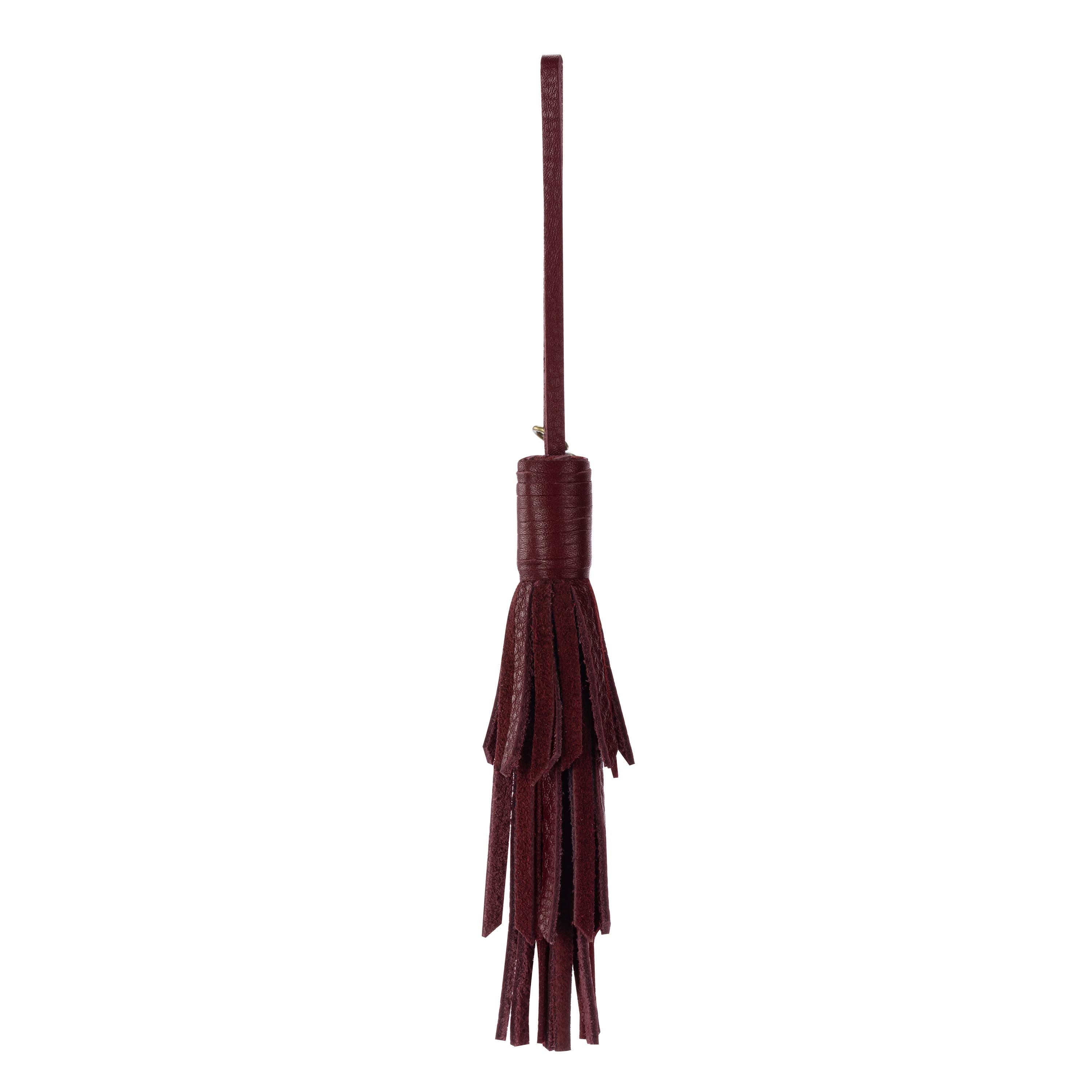 The Sak Cypress Tassel Dangle - Leather - Black Cherry