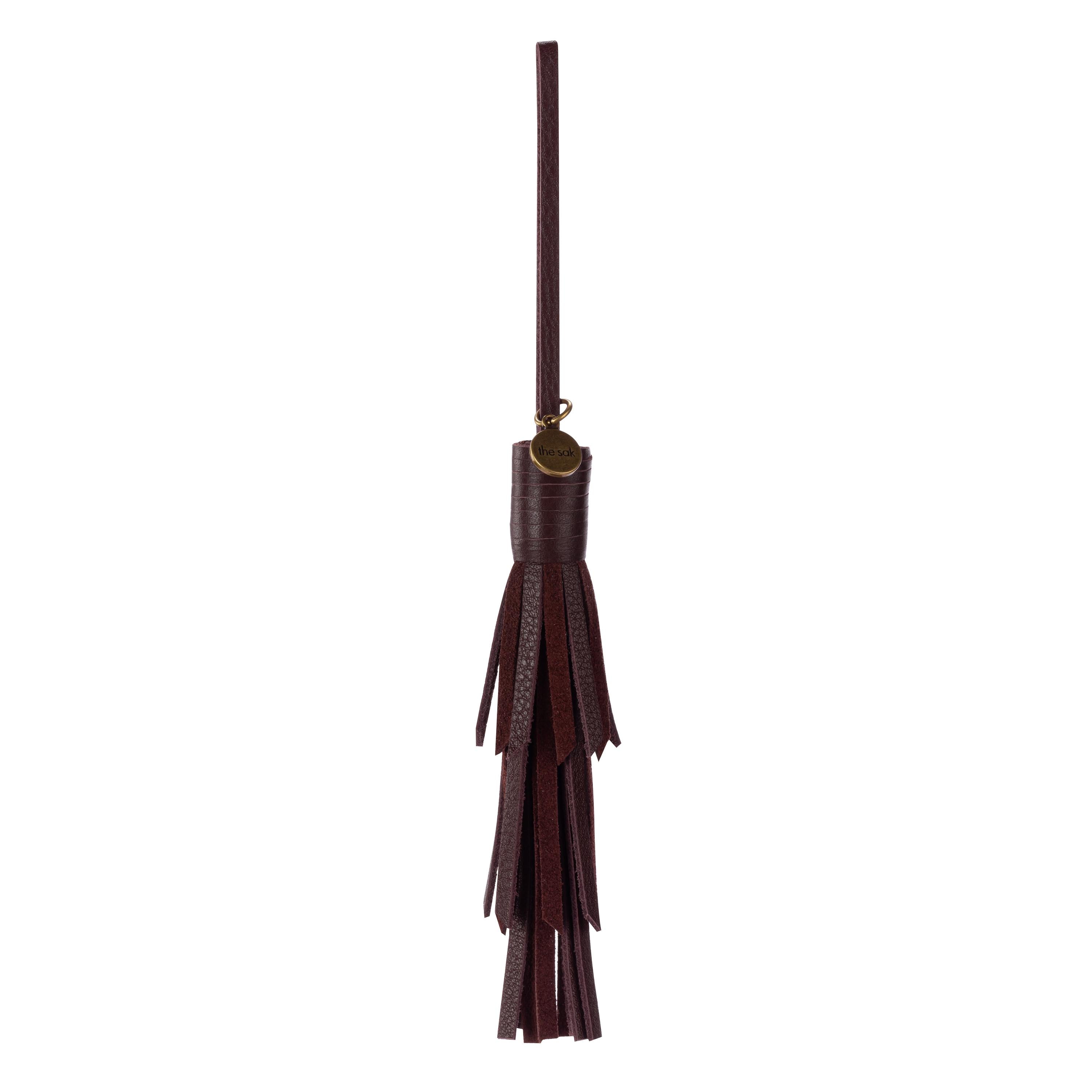 The Sak Cypress Tassel Dangle - Leather - Mahogany