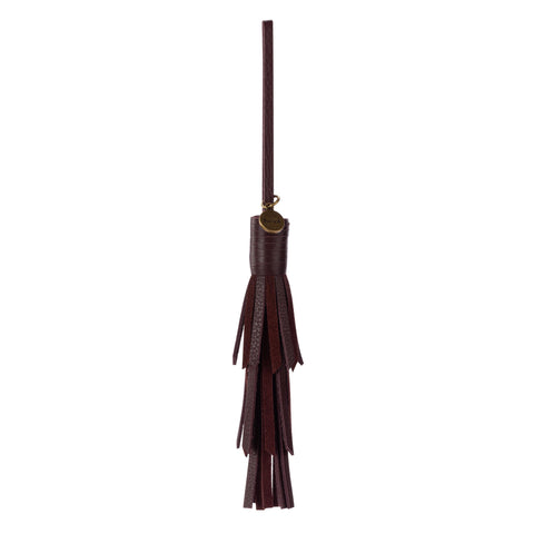 The Sak Cypress Tassel Dangle - Leather - Mahogany