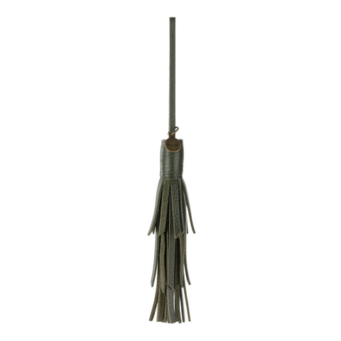 The Sak Cypress Tassel Dangle - Leather - Moss