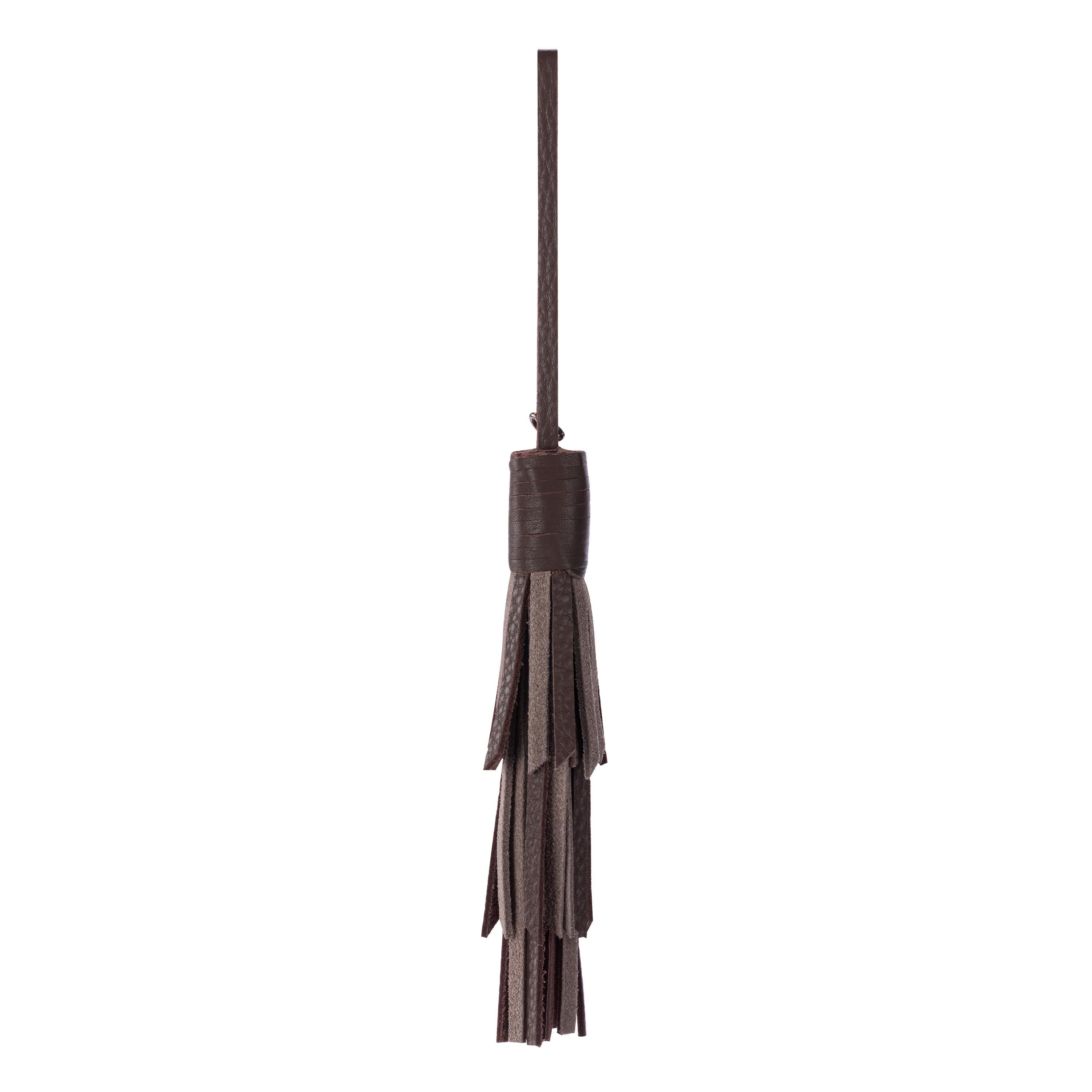 The Sak Cypress Tassel Dangle - Leather - Mushroom