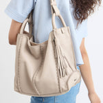 The Sak Cypress Tassel Dangle - Leather - Sand