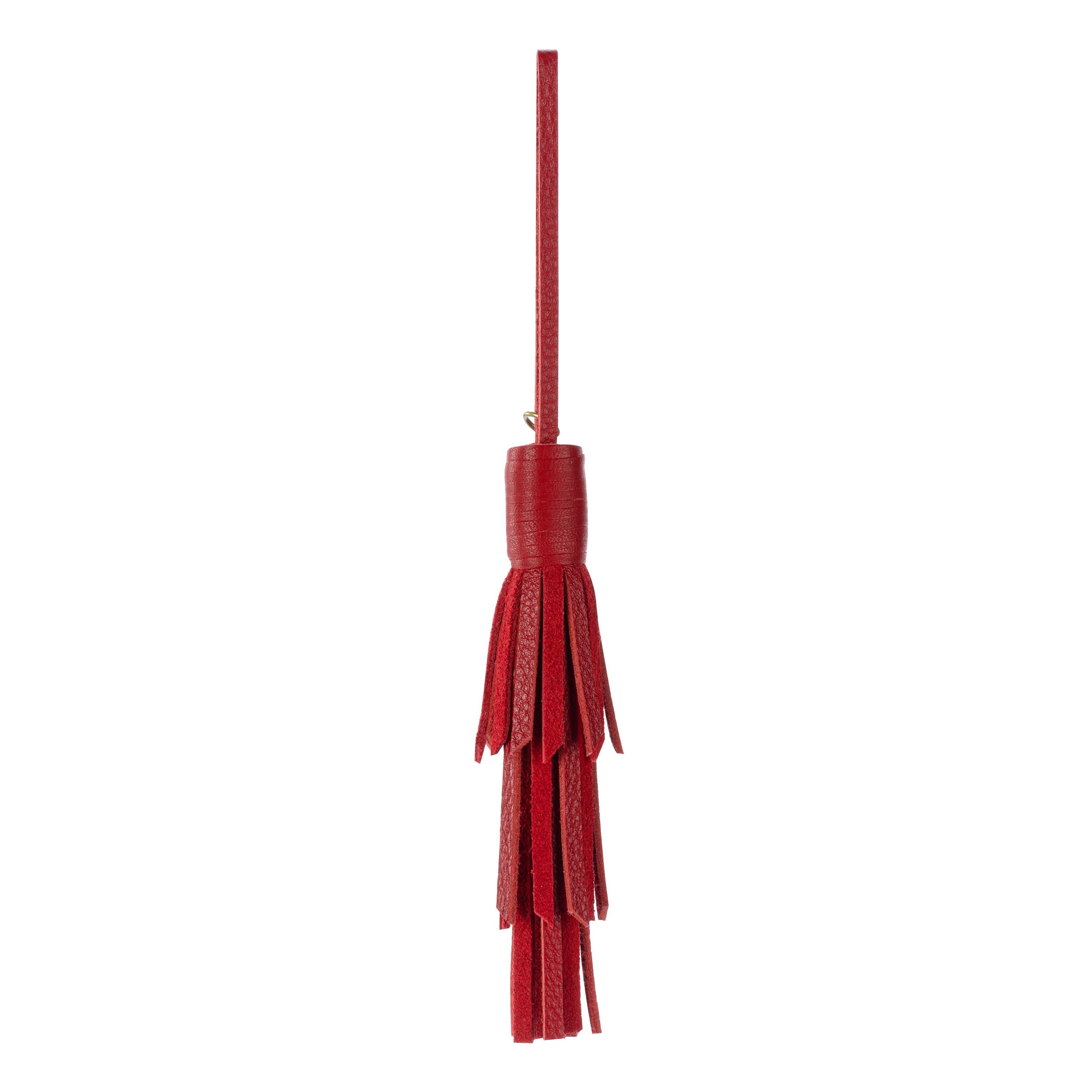 The Sak Cypress Tassel Dangle - Leather - Scarlet
