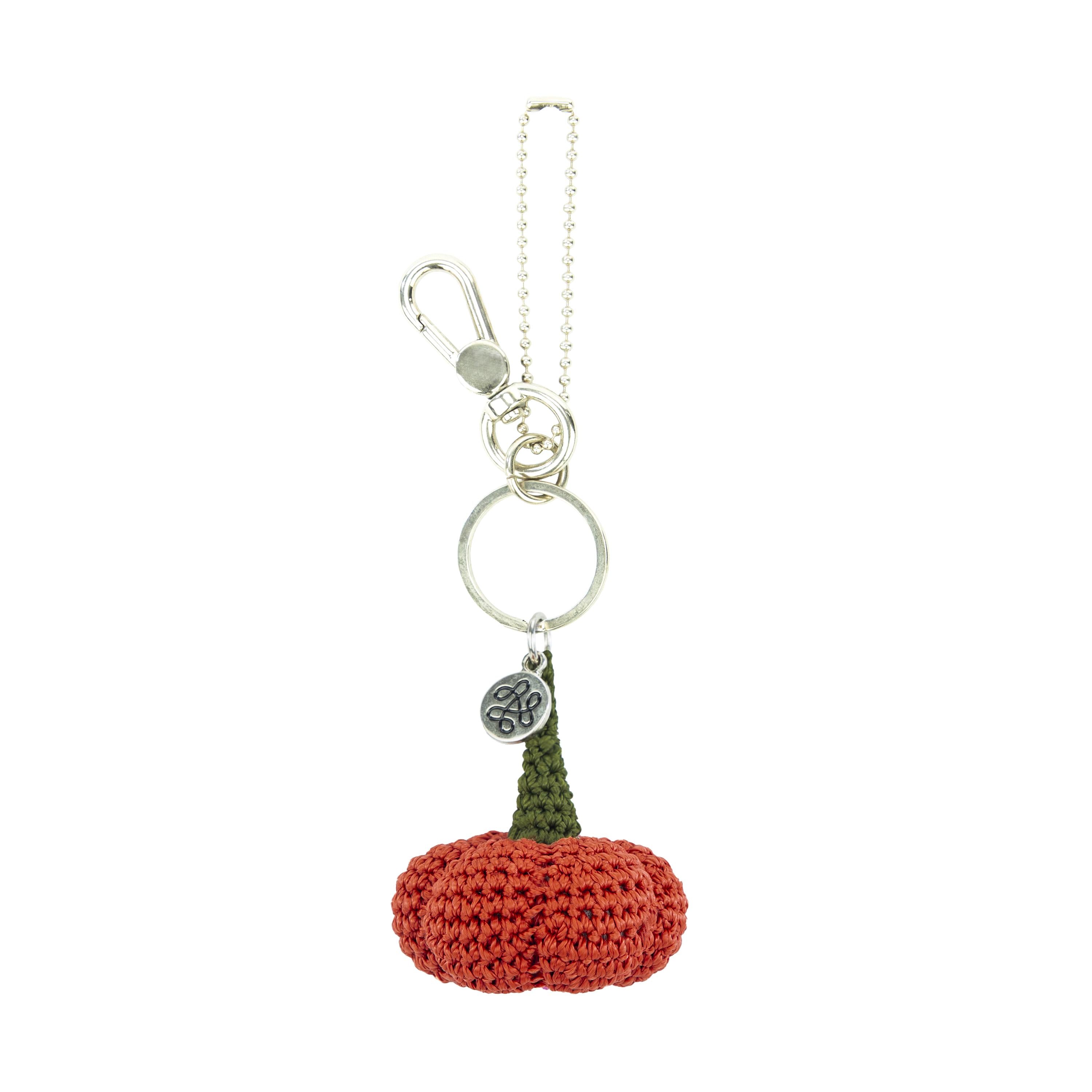 The Sak Yarnicharmz Dangle - Hand Crochet - Pumpkin