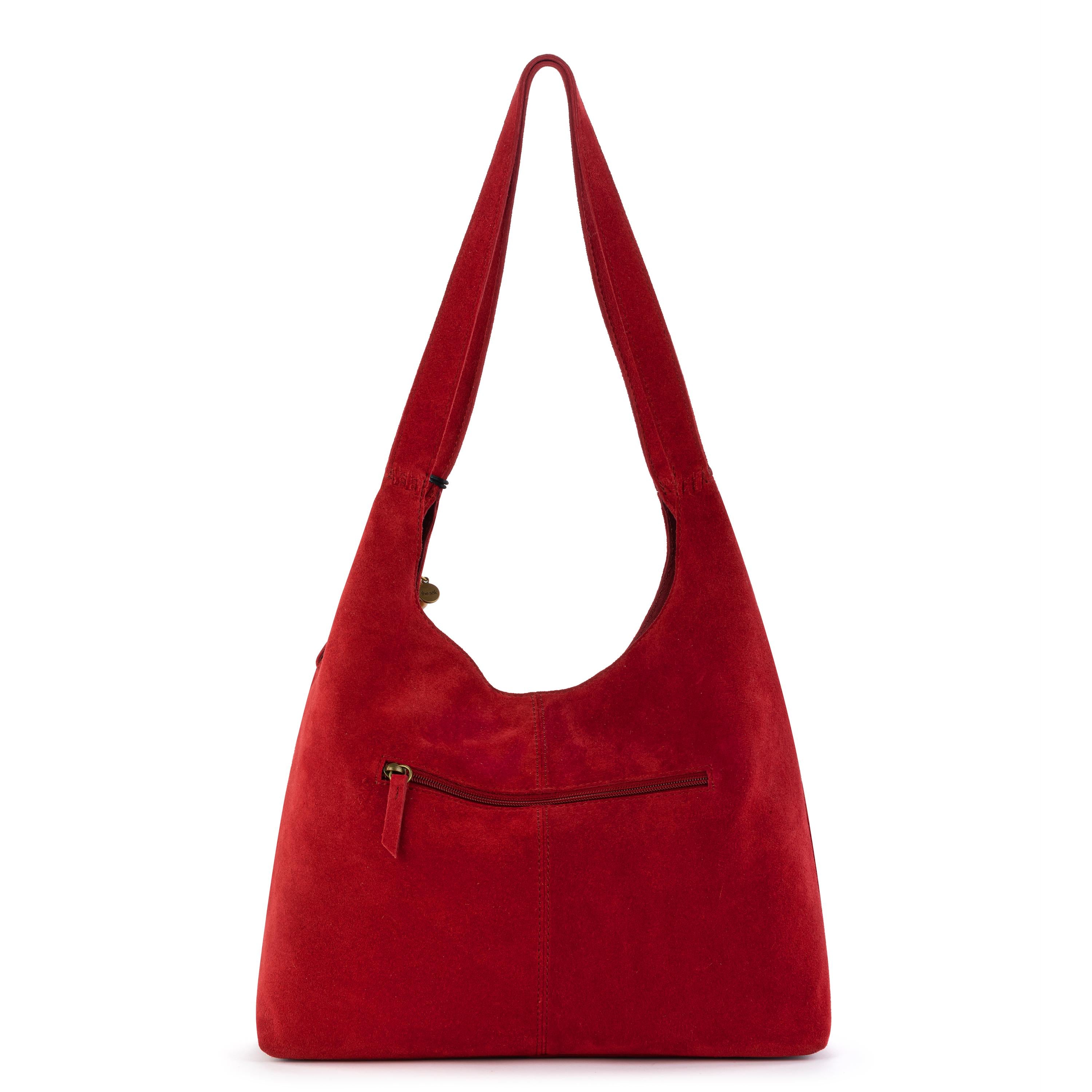 The Sak Huntley Hobo - Leather - Scarlet Suede