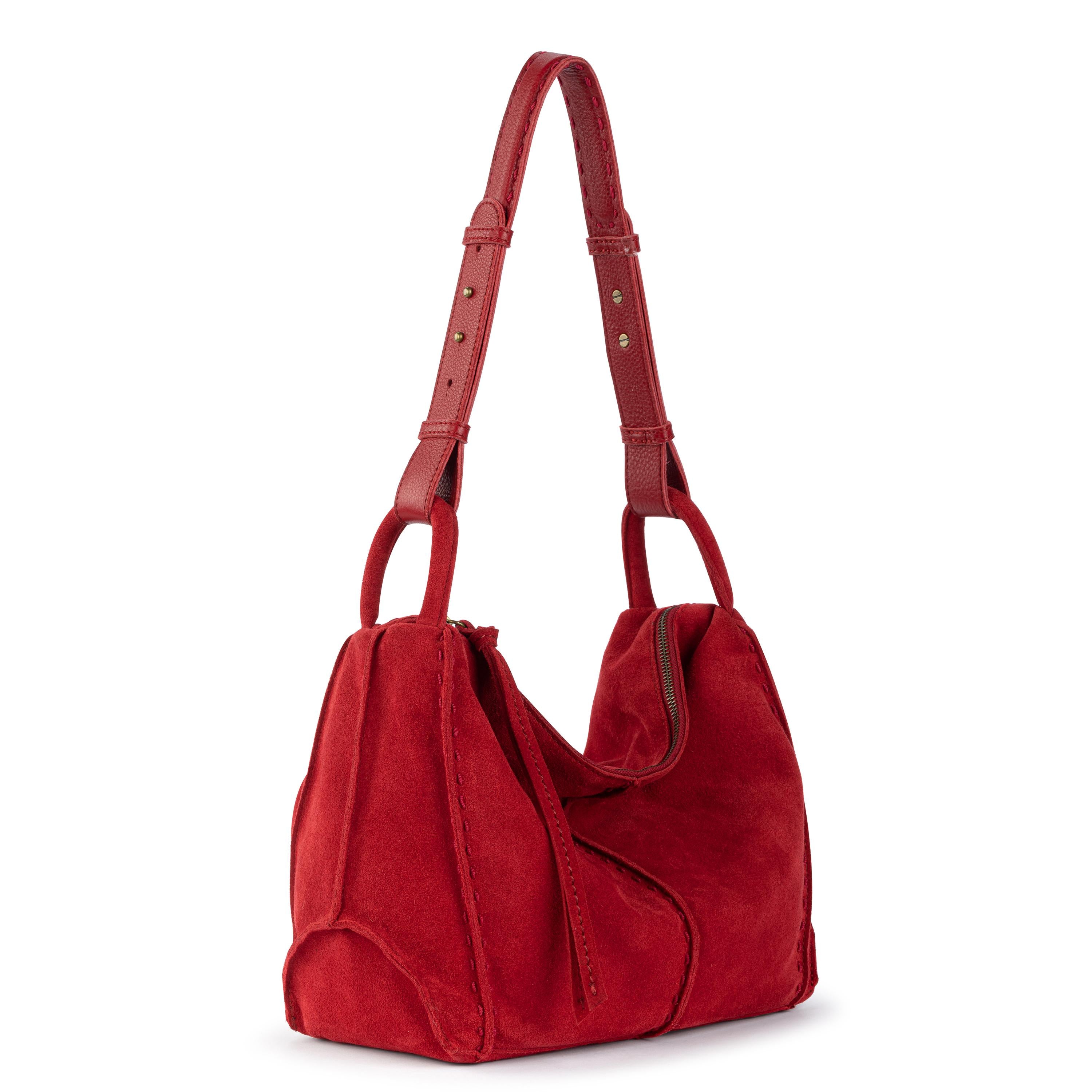 The Sak Los Feliz Hobo - Leather - Scarlet Suede