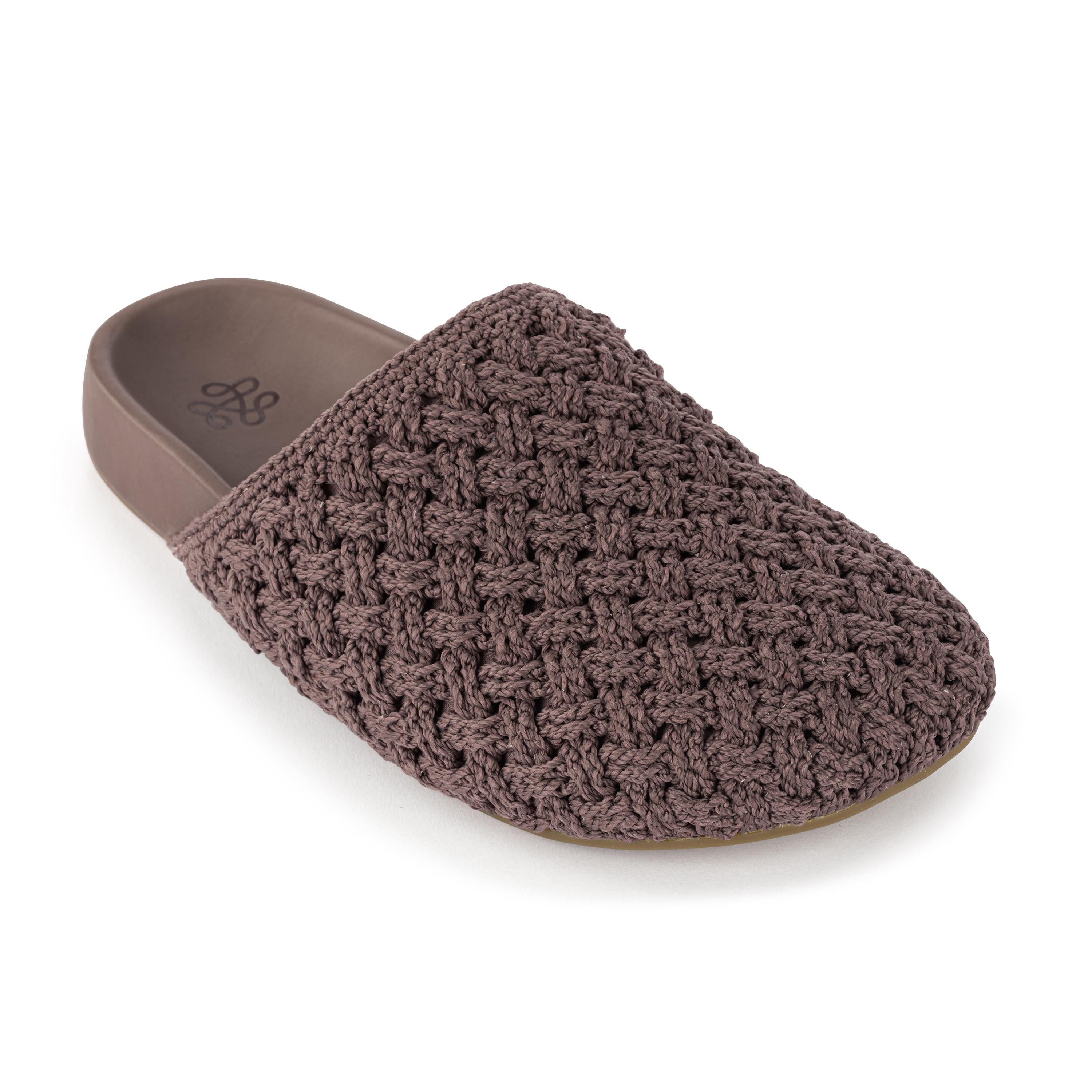The Sak Bolinas Clog - Hand Crochet - Mushroom Cozy Weave