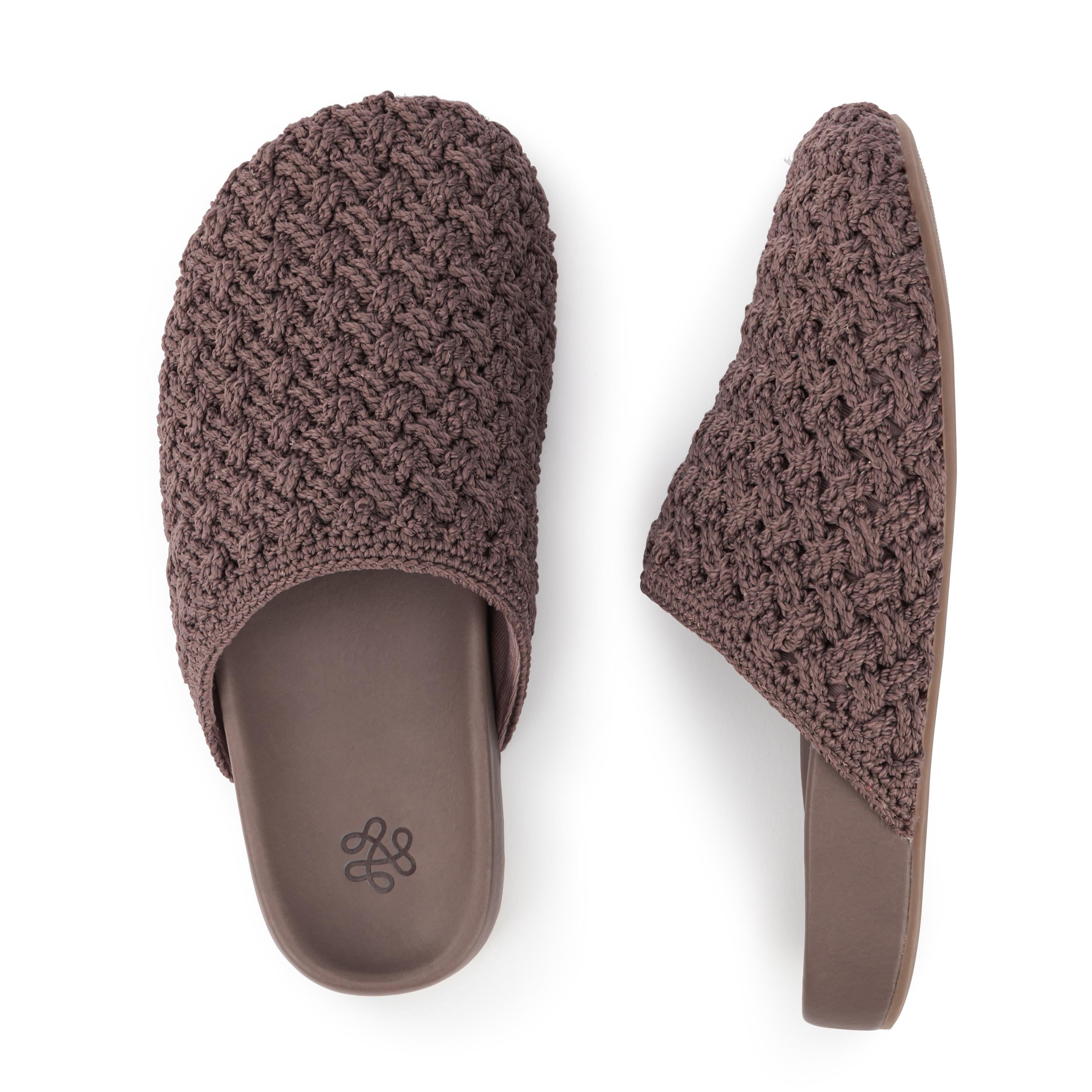 The Sak Bolinas Clog - Hand Crochet - Mushroom Cozy Weave