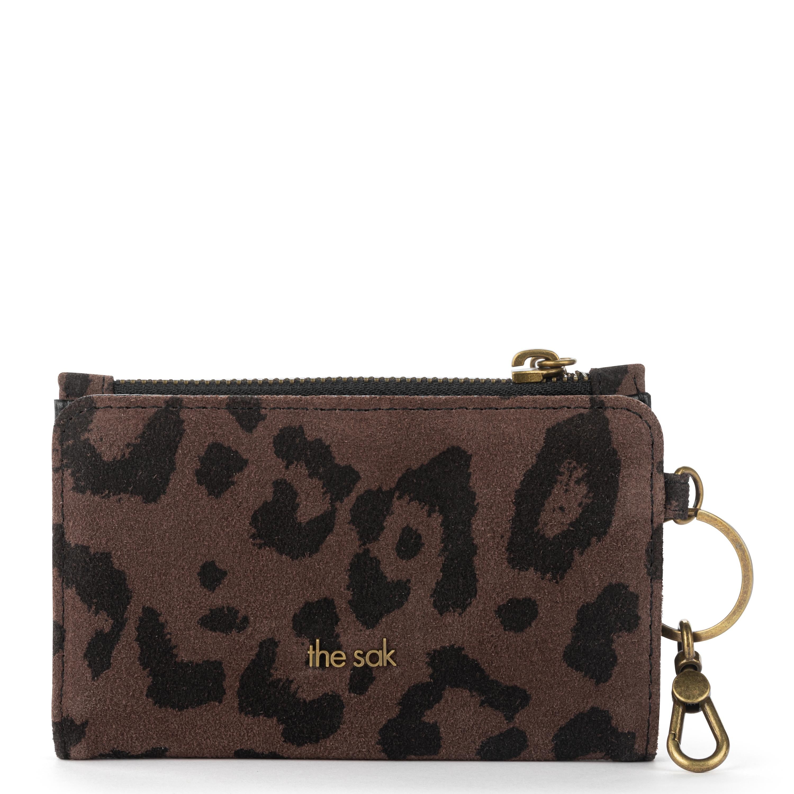 The Sak Encino Essential Wallet - Leather - Leopard Suede
