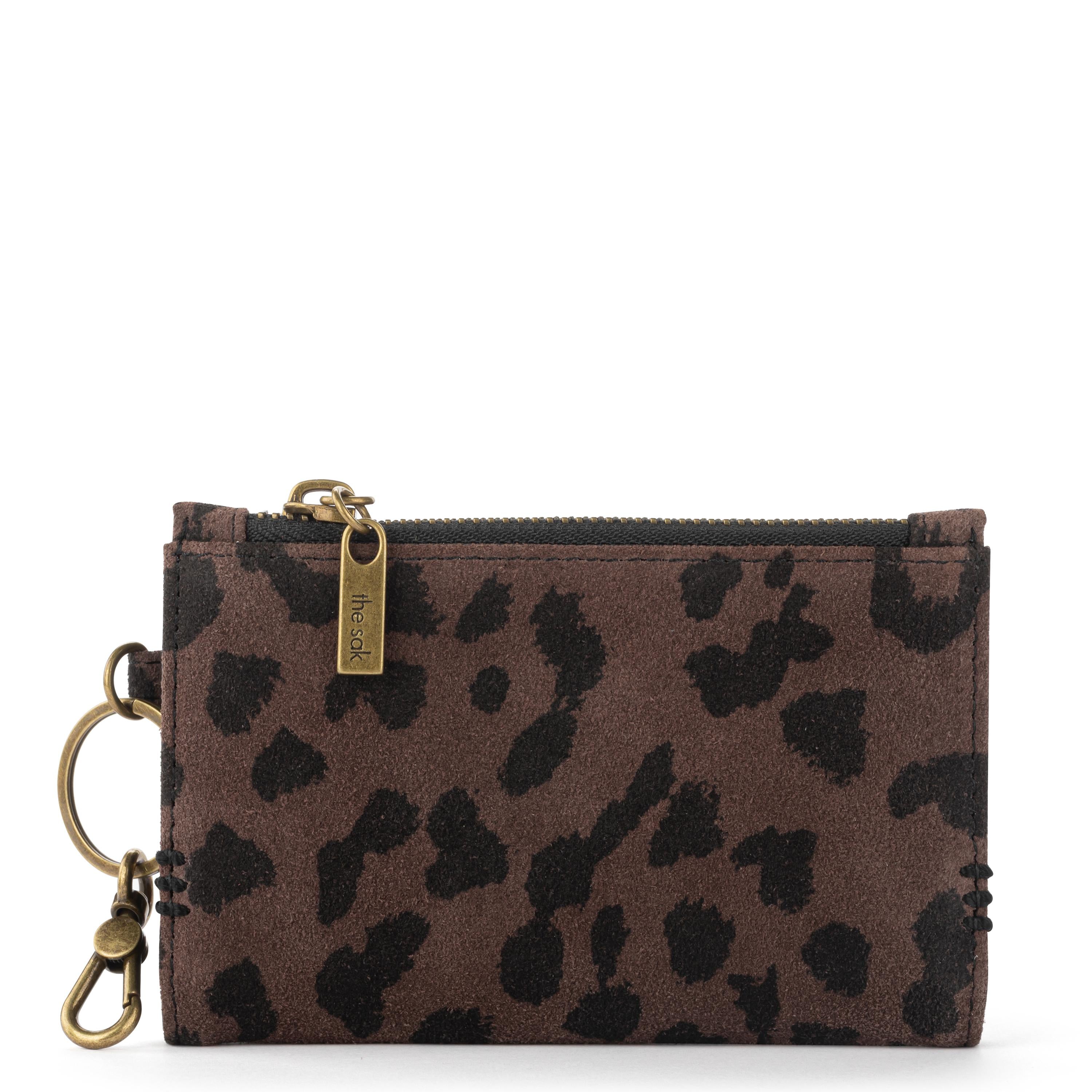 The Sak Encino Essential Wallet - Leather - Leopard Suede