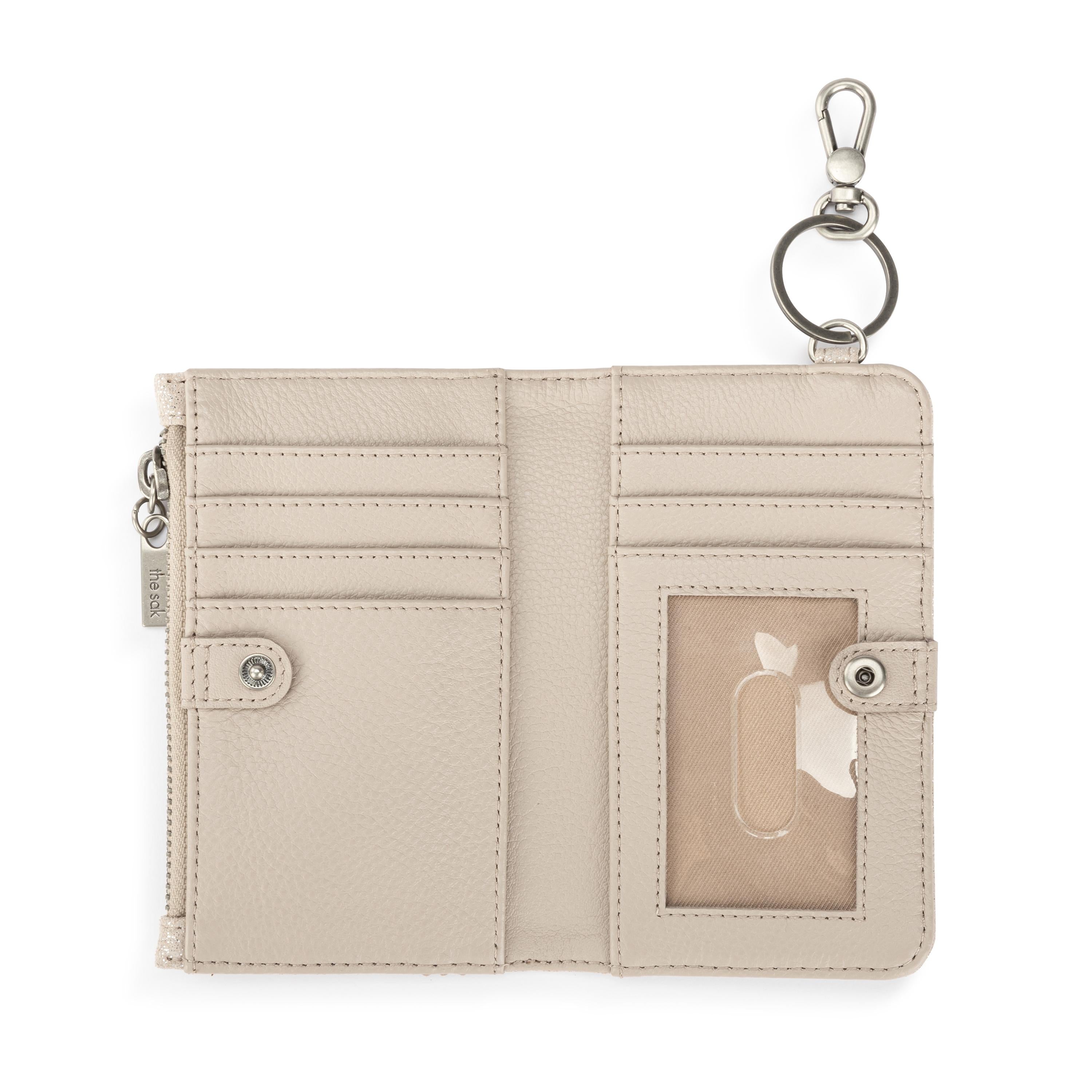 The Sak Encino Essential Wallet - Leather - Sand Sparkle Suede
