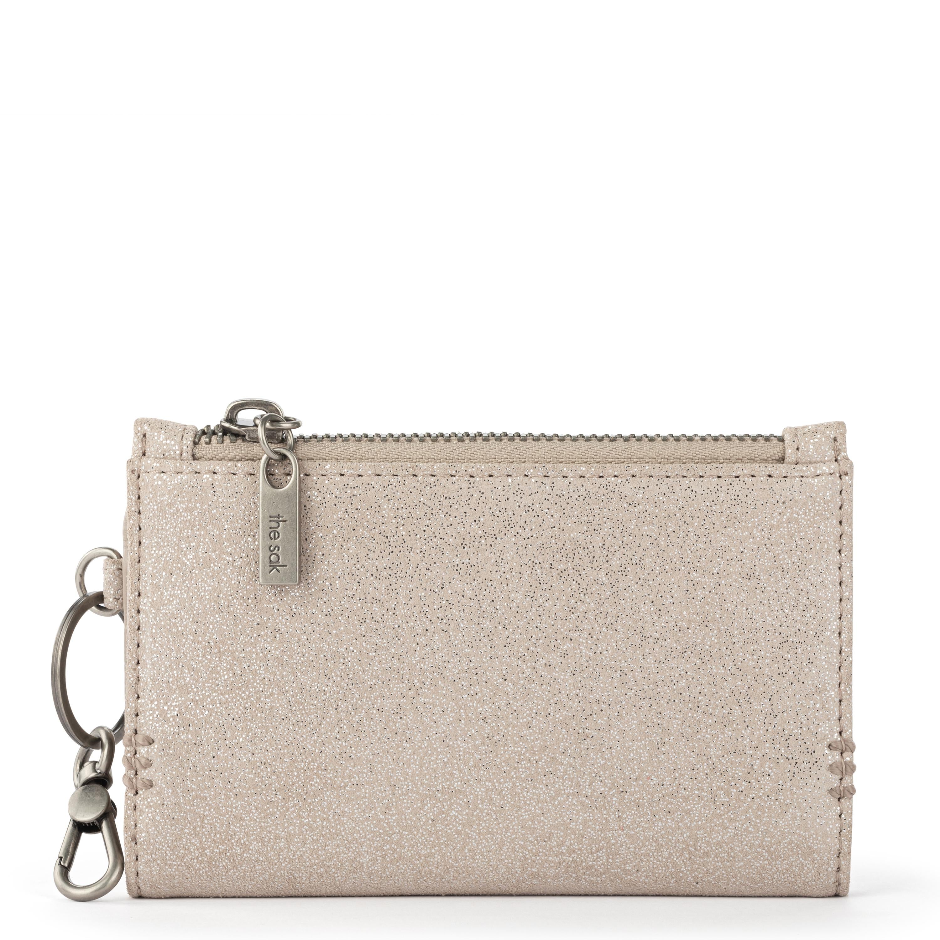 The Sak Encino Essential Wallet - Leather - Sand Sparkle Suede
