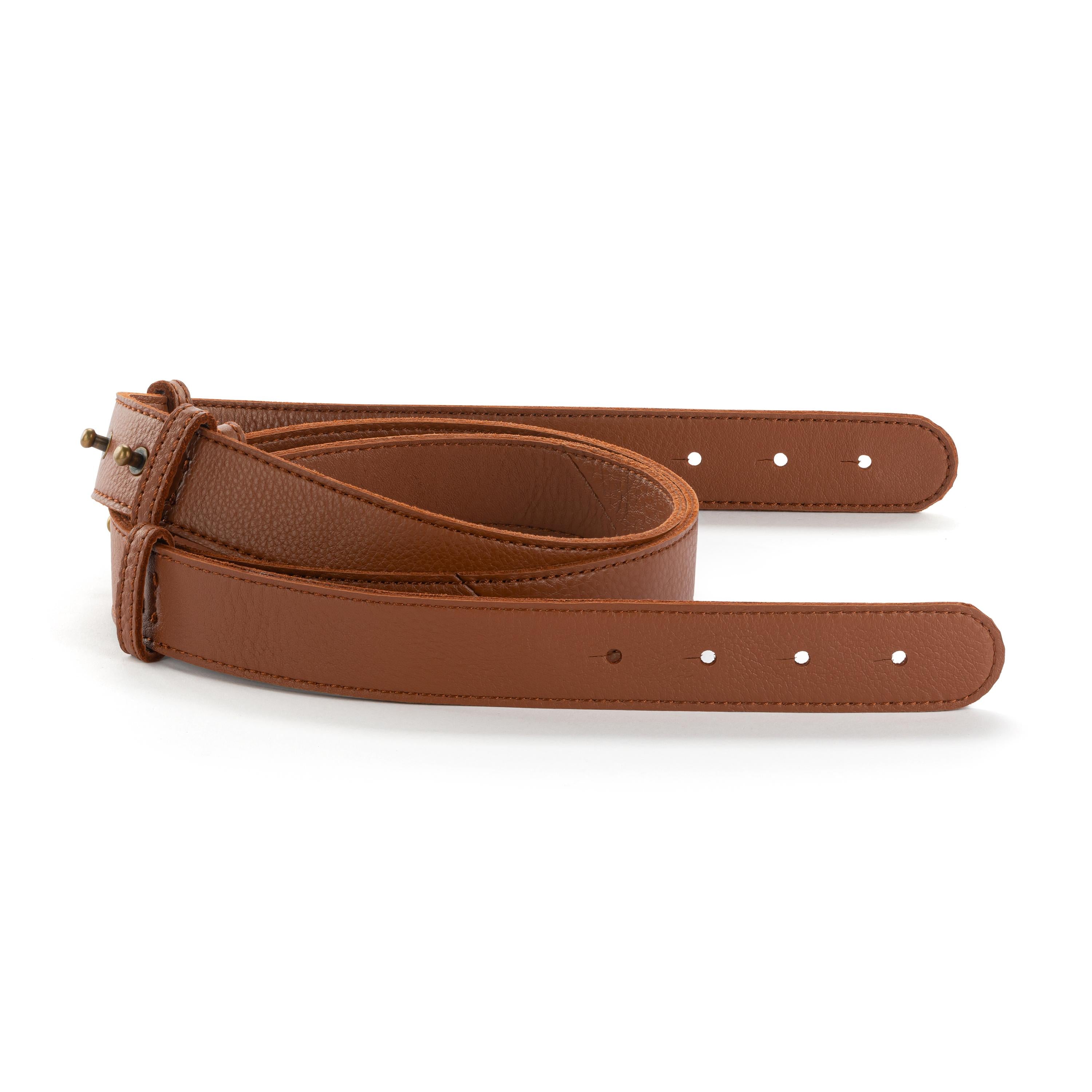The Sak Leather Crossbody Strap - Leather - Tobacco