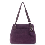 The Sak Melrose Satchel - Leather - Aubergine Suede Heart