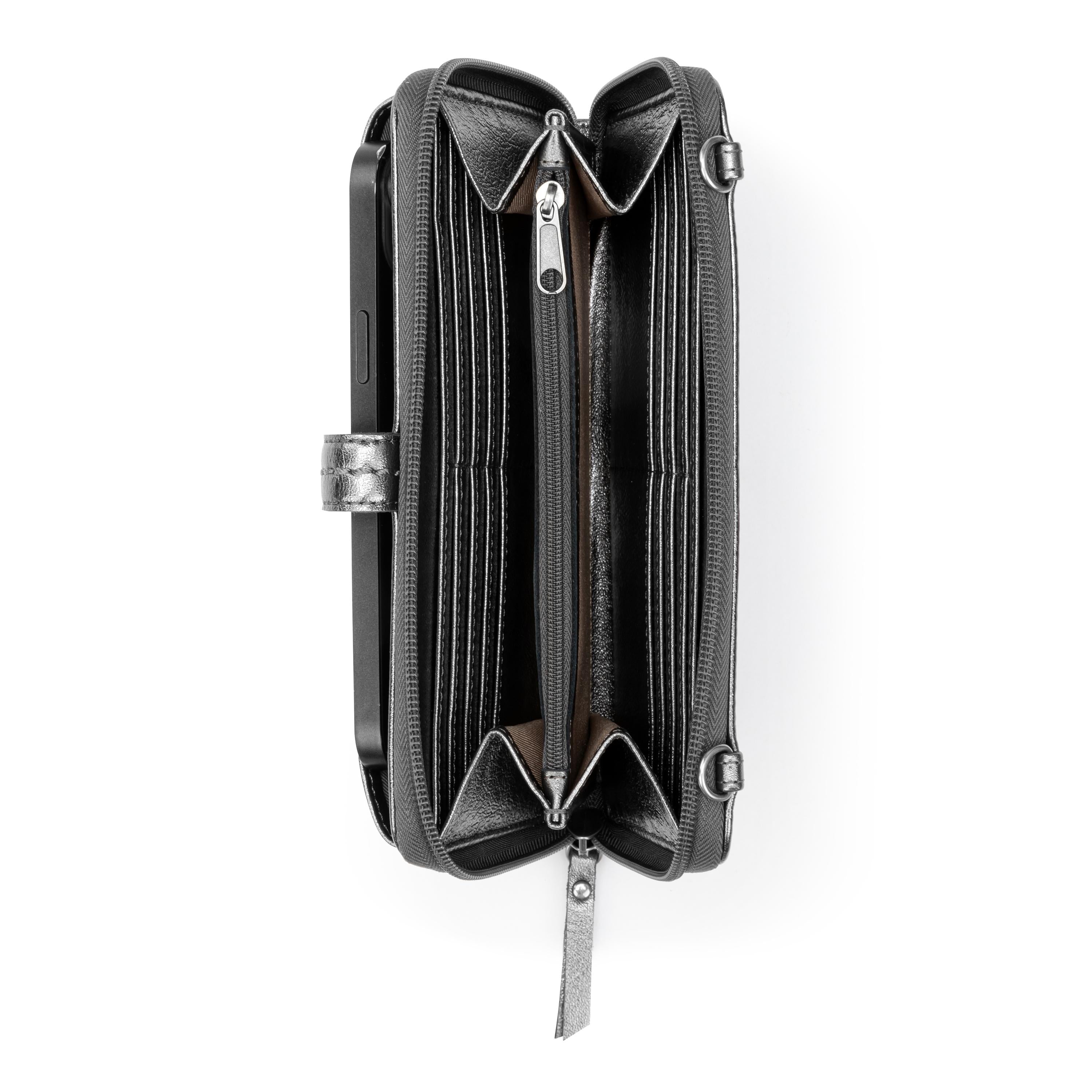 The Sak Iris Smartphone Wallet - Leather - Gunmetal