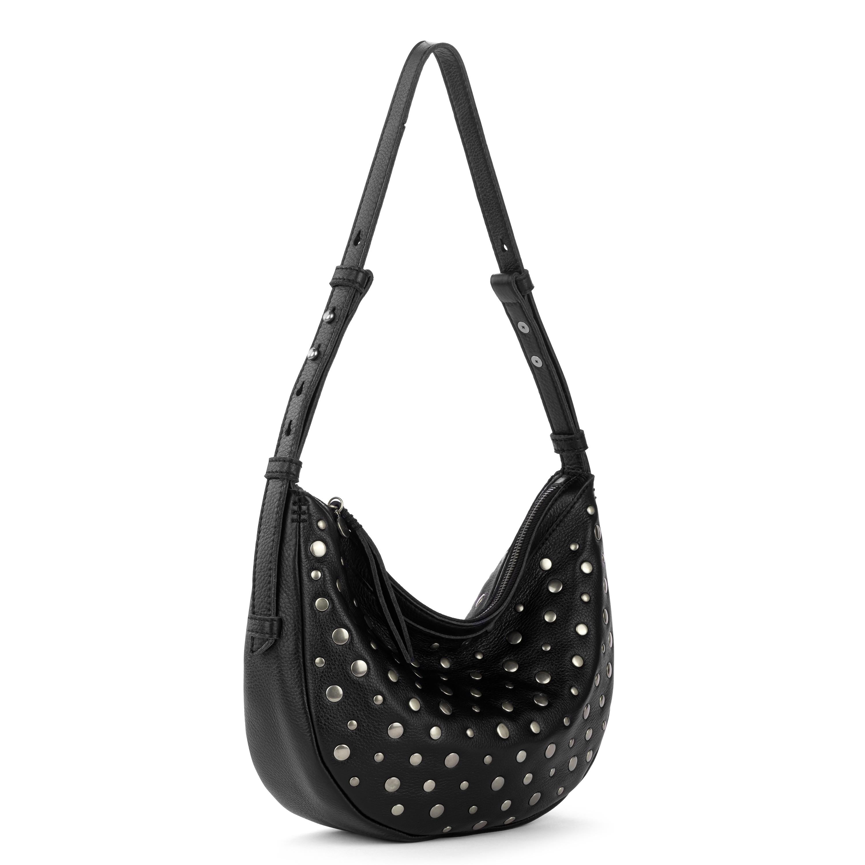 The Sak Tess Shoulder Bag - Leather - Black Silver Stud