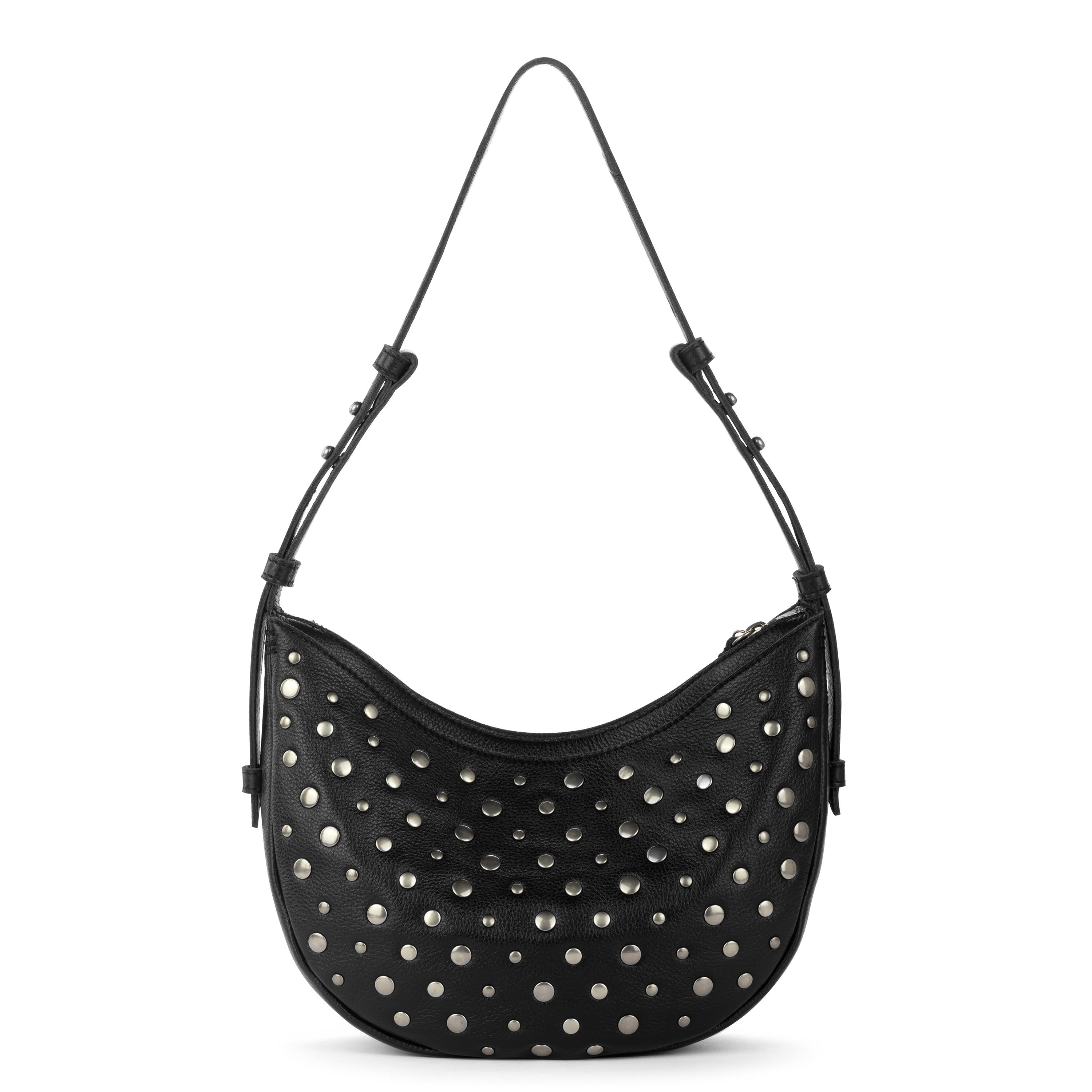 The Sak Tess Shoulder Bag - Leather - Black Silver Stud