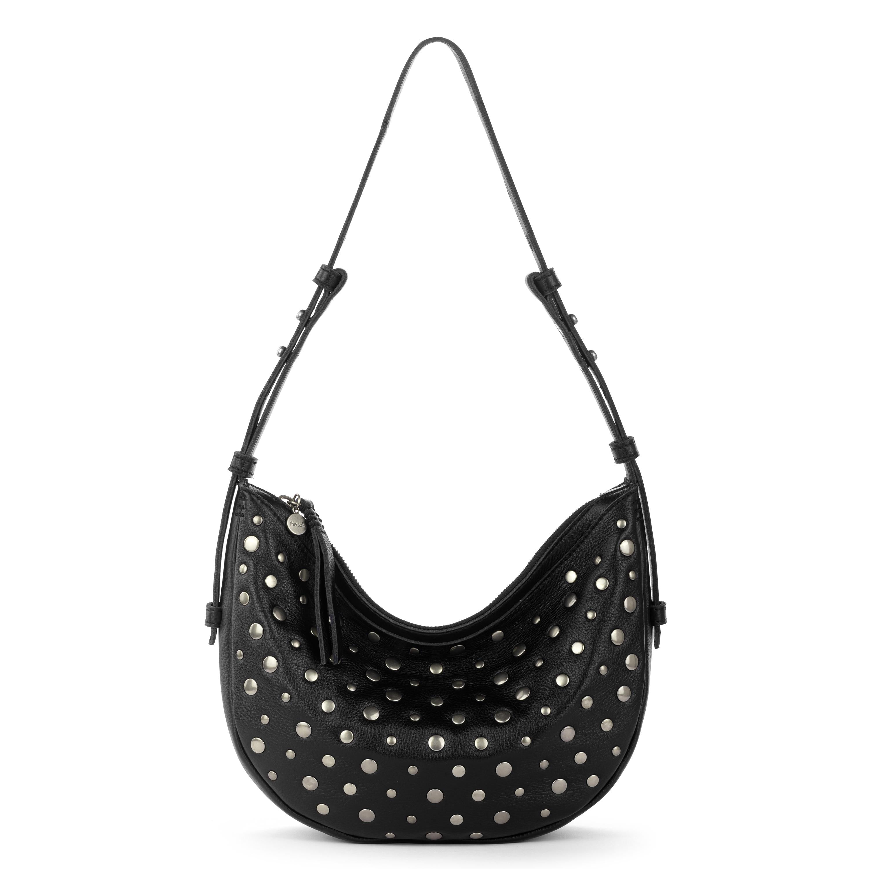 The Sak Tess Shoulder Bag - Leather - Black Silver Stud