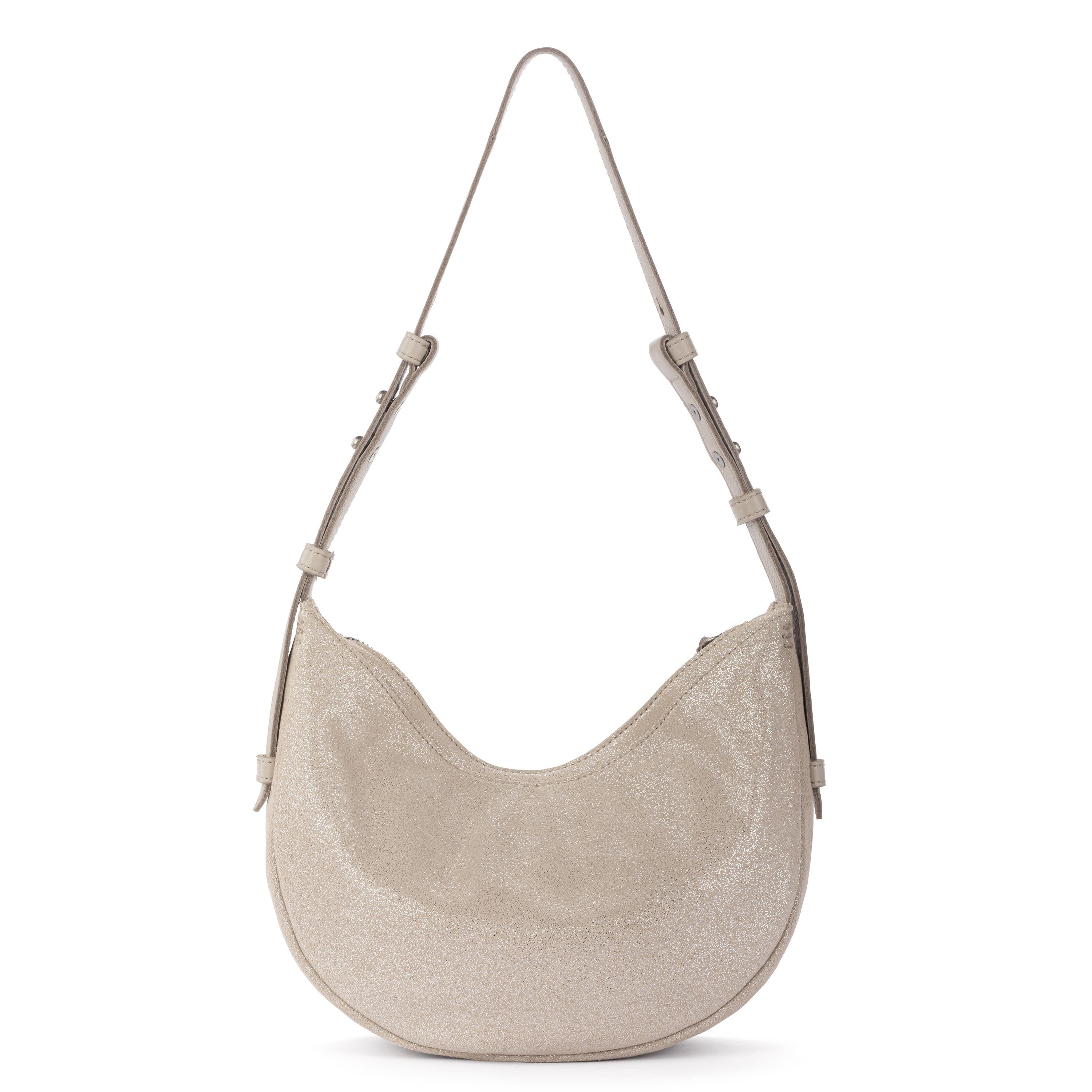 The Sak Tess Shoulder Bag - Leather - Sand Sparkle Suede