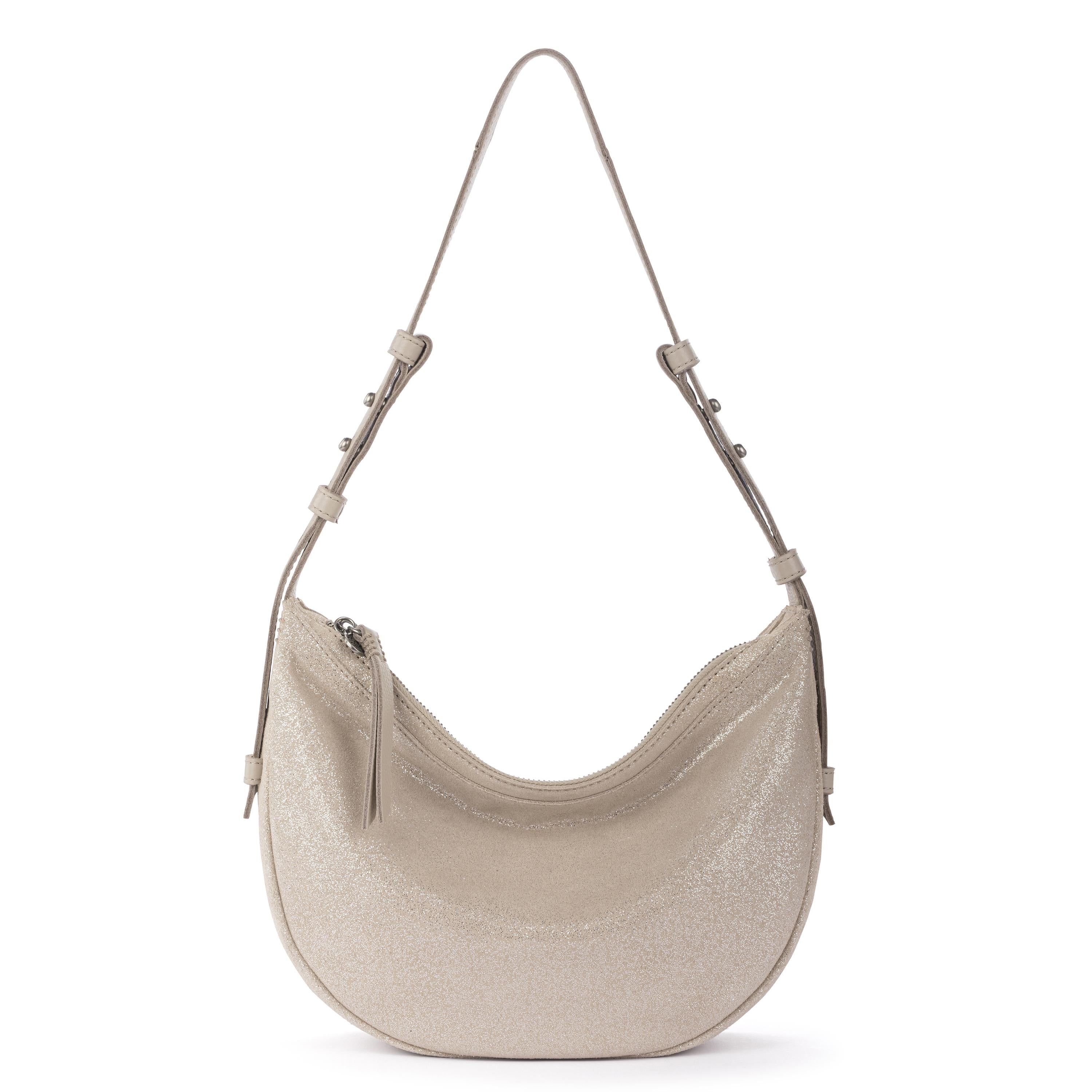 The Sak Tess Shoulder Bag - Leather - Sand Sparkle Suede