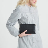 The Sak Vita Convertible Wristlet - Leather - Black