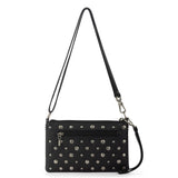 The Sak Vita Convertible Wristlet - Leather - Black Silver Stud