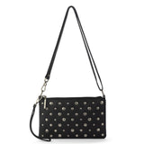 The Sak Vita Convertible Wristlet - Leather - Black Silver Stud