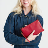 The Sak Vita Convertible Wristlet - Leather - Scarlet