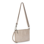 The Sak Vita Convertible Wristlet - Leather - Sand Sparkle Suede