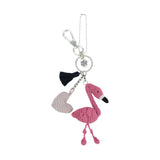 The Sak Yarnicharmz Dangle - Hand Crochet - Flamingo