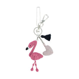The Sak Yarnicharmz Dangle - Hand Crochet - Flamingo