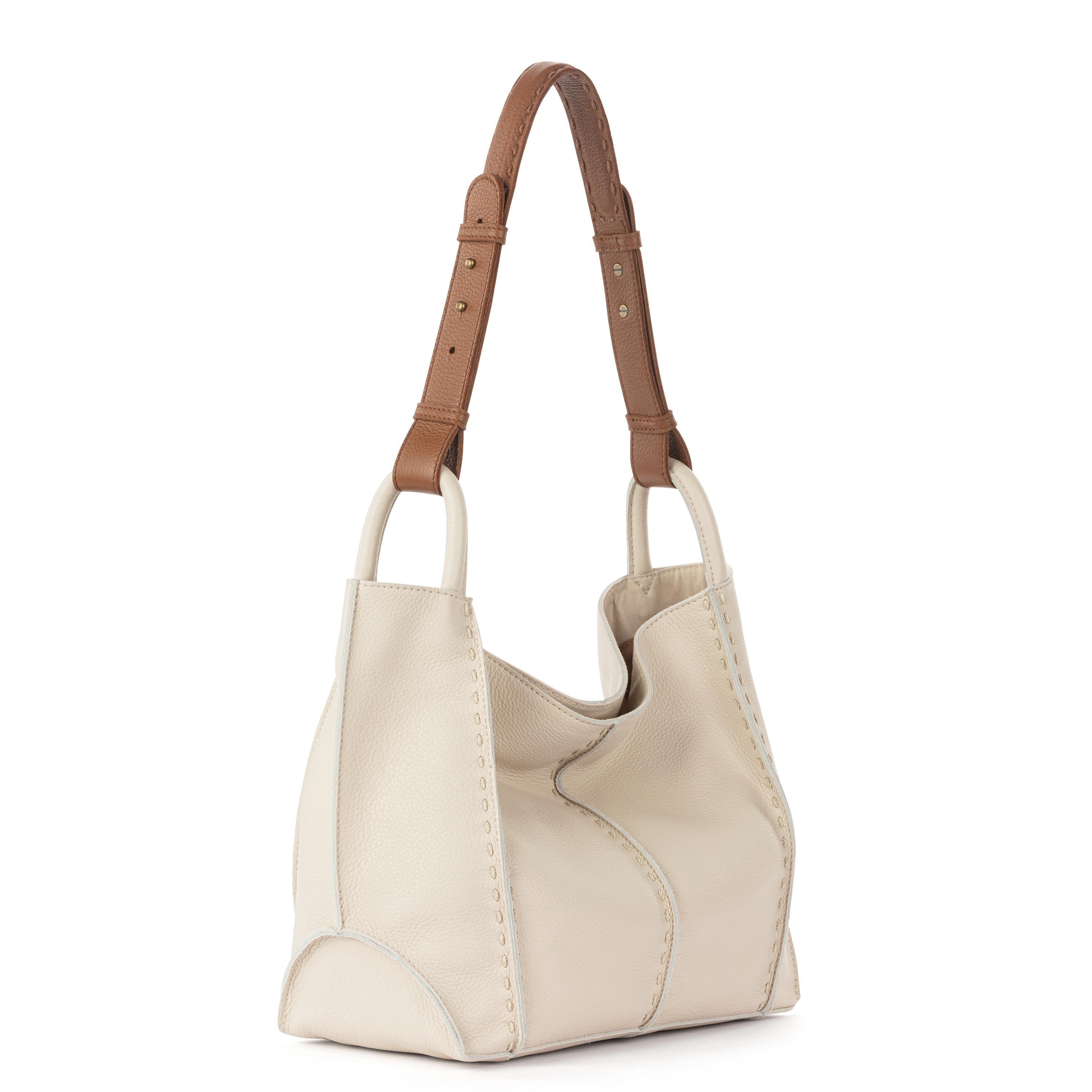 The Sak Los Feliz Medium Tote - Leather - Stone